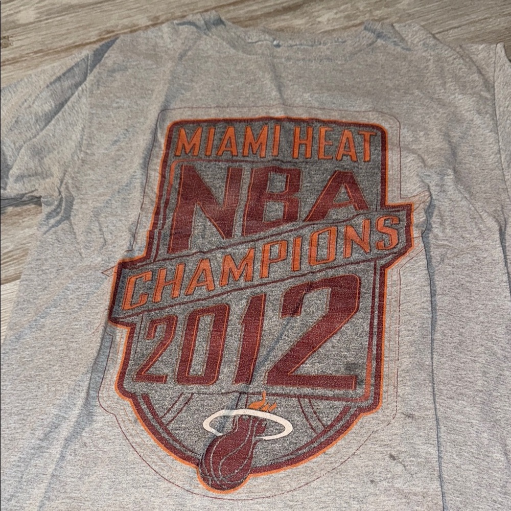 NBA Miami Heat Champions 2012 Gray Tee